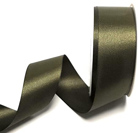 s.dekoda Satinband 25m x 40mm Olivgrün - Grün Schleifenband Dekoband Satin