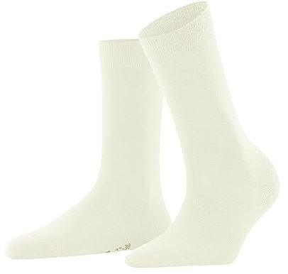 FALKE Damen Socken Softmerino W So Wolle Baumwolle einfarbig 1 Paar, Weiß Off-White 2040, 41-42