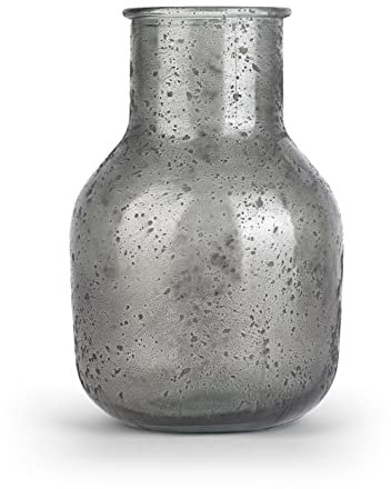 THE WAY UP UPCYCLED Home Vase Joel 30,5cm Höhe | Ich bestehe zu 100% aus recyceltem Glas und ich wurde mit organischer Farbe besprüht | Stilvoll einrichten und Ressourcen schonen
