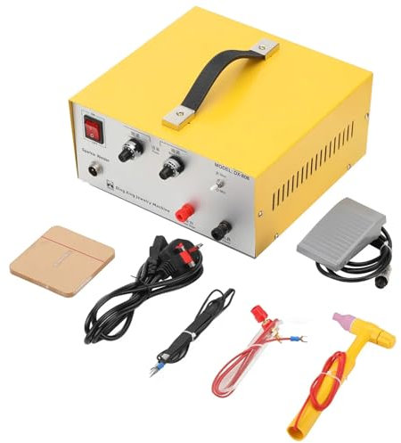NICCOO Jewelry Spot Welding Machine Pulse Spot Welder 80A with Foot Pedal for Gold Silver Platinum Household DIY