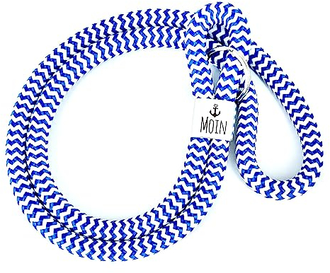 Schlüsselband lang Segeltau Moin + weitere Gravuren, Segelseil 24 Farben, Lanyard 30 cm 38 cm 48 cm