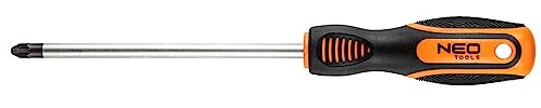 NEO TOOLS Kreuzschlitzschraubendreher PZ3 x 150 mm - Schraubendreher - Ergonomischer Griff - Hergestellt aus robustem CrV-Stahl - Mit magnetischer Spi