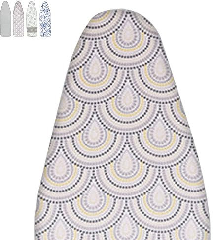 Small Ironing Board Cover 81x30cm 92x33cm 97x33cm 110x35cm 122x38cm Padded Scorch Resistant Iron Board Cover for Travel Home Ironing Board (Color : B, Size : 92x33cm(36x13inch))