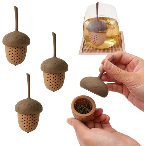 Minging 3 Stück Tee Infuser, Teesieb Für Losen Tee Teeblatt Sieb Aus Silikon Tee Ei Teesieb Für Tasse Teekugel Teefilter Tee Ei Sieb Siebkugel,Teesieb Für Die Meisten Tee Kannen Und Tee Tassen