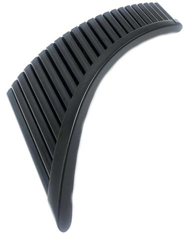 Panflöte 22 Pfeifen ABS-Kunststoff Material G-Taste Panflöte Musikinstrumente Mit Tasche Panflöte,Anfänger Panflöte (Color : Black Right)