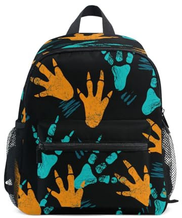 Foiosoh Lustiger Kinder-Rucksack für Jungen und Mädchen, niedlicher Kindergarten und Schule, Büchertasche mit Brustgurt, Mehrfarbig 18, Small, modern/enganliegend