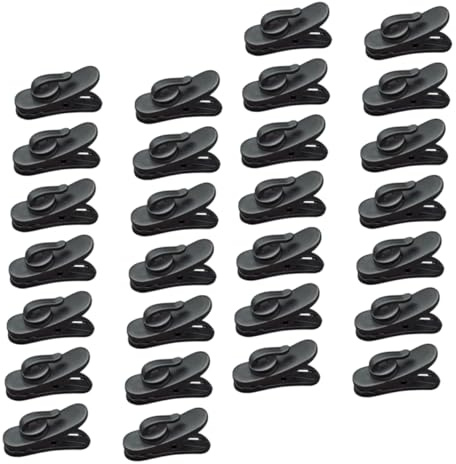 Gadpiparty 100 Stück Kopfhörerkabel Organizer Kunststoff 360° Drehbar Flexibler Ohrclips Kabelclip Für Kleidung Langlebig Und Kompakt