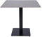 Liberoshopping Tavolo da bar, pub ristoranti quadrato 80x80 cm con piano per esterno in pietra sintetizzata base nera H75 (Cemento)