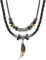 SHIEAGLELD Boho Schmuck Lederkette Herren, Anhänger Halskette Leder Herren Damen Surferkette, Ancient Tribe Halskette, Verstellbare Länge, mit Schmuck Geschenk Box