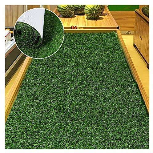 IBOWZ Synthetischer Kunstrasen verdickter 2,5 cm Kunstrasen, Kunstrasenmatte für Haustiere und Hunde im Innenbereich, Rasenteppich für den Türeingang im Hinterhof, benutzerdefinierte Größe