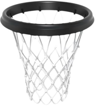 Tragbares Basketballnetz, einfach zu installierendes Wurf- und Befestigungssystem für randlose Körbe, Dur Basketball Professionelles abnehmbares Netz