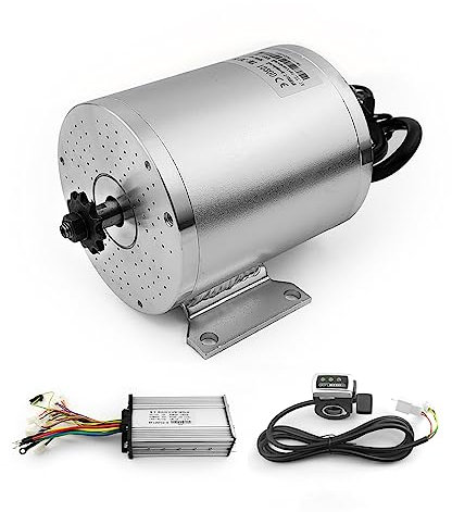 L-faster MY1020 1000 W 48 V Go-Karts E-Bike Scooter DC High Speed bürstenloser Motor mit Controller Daumengashebel Kit (72V 3000W)