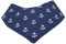 Hundehalstuch mit Klettverschluss 25-30 cm Halsumfang, Anker