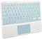 Teclado Remoto Inalámbrico para/iOS/ Teclado Recargable con Touchpad para un Control preciso. Compatible con Smartphones y Tablets (Green)