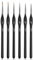 HOTUT Professionnels Détail Pinceaux, 6 Pièces Pinceau à Détails Fins Kit, Pinceaux à Poils Fins pour Peinture, Modélisme, pour Acrylique, Modélisme