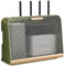 PZPIUGY WiFi Router Aufbewahrungsbox, Router Regal, WiFi Router Aufbewahrungsbox Wandregale, Schwebende Regale Wandmontage, Wandhalterung Kabel Lagerregal(Transparent Panel + Cyan)