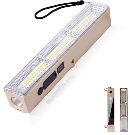 Eleganted Campinglampe mit 2000mAh, Camping laterne mit Magnet, 4 Modi Arbeitslampe, 108LEDs Werkstattlampe, USB Wiederaufladbare Campingleuchte für Angeln, Camping, Indoor Outdoor-22cm