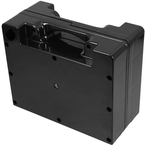 PartyKindom Power Wheelchair Battery Storage Box 24v 12ah Plastic Carrier Case Compatible with 12v 12ah Batteries Two-pack for Electric Mobility Scooter
