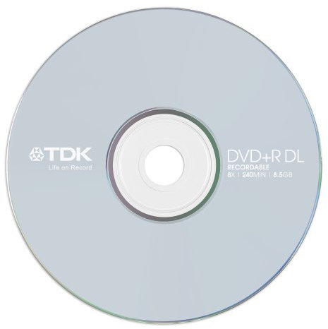 TDK T19544 DVD+R Double Layer Rohling 8.5GB (8x Speed) 10er Pack