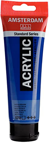 Amsterdam Standard Series Colores Acrílicos Tubo 120 ml Azul Ftalo 570 (17095702)