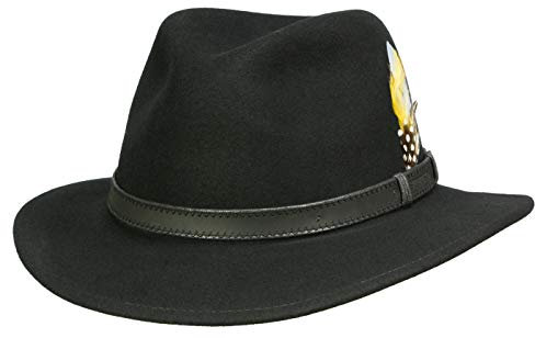 Stetson Rutherford Traveller Filzhut VitaFelt Wollfilz - Schwarz (1) - 58-59 cm (L)