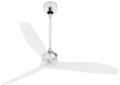 Faro Barcelona 33394 - JUST FAN Ventilador de techo sin luz, metal y policarbonato transparente