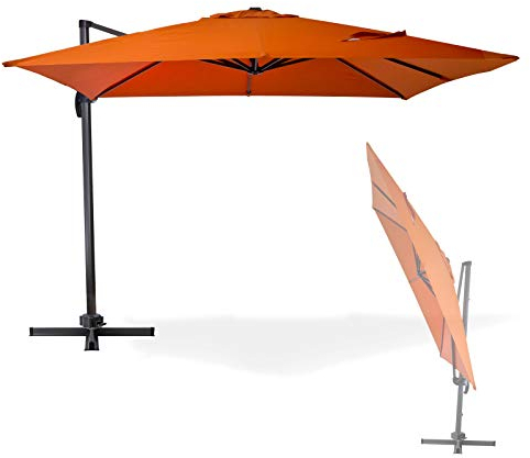 DEMA Ampelschirm Verona 3x3m Terrakotta