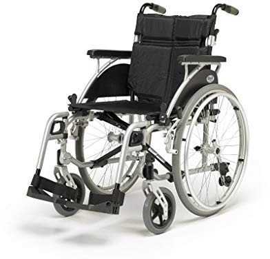 Days Link Self Propelled Wheelchair, 38 cm (15 in.), Lightweight, User-Friendly, Durable, & Height Adjustable Transfer Chair, Elevating Leg Rests, Wheel Positioning (Eligible for VAT relief in the UK)
