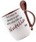 Crealuxe Löffeltasse 'Und wenn du glaubst es geht nicht mehr löffle das Nutella leer' bedruckt, Kaffeetasse mit Motiv, Bürotasse