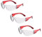 voltX 3 x GRAFTER’ Lightweight Industrial Safety Glasses, UKCA & CE EN166f Certified/Cycling Safety Glasses (Clear Lens) Anti-fog and Anti-scratch, UV400 lens protection.