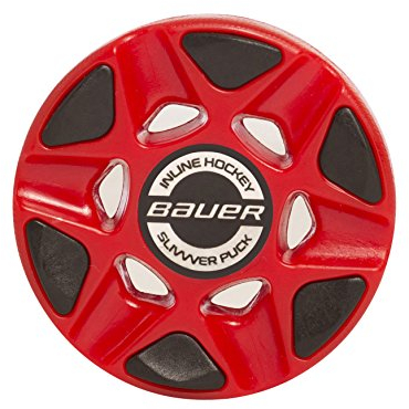 Bauer Slivvver Roller Hockey-Puck, Rot