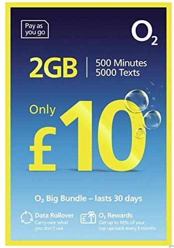 O2 02/02 - Superfast 4G PAY & GO NANO SIM CARD For IPHONE 5, 5C, 5S, 6, 6S, 6Plus/Galaxy S4, S5, S6, 6Edge/Galaxy Notes 3, 4, 5 - > MOBILES DIRECTS COMMUNICATIONS LTD