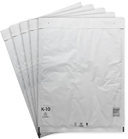 30 Versandtaschen Luftpolsterumschläge 370 x 480 mm DIN C3 Luftpolsterversandtaschen Luftpolstertaschen Gr. K/10 K10 weiß Umschläge haftklebend gepolstert Polsterumschlag Taschen