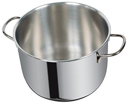 PENTOLA IN ACCIAIO 18/C CM 30 METALSOMMA 13 LITRI MADE IN ITALY ANCHE PER INDUZIONE