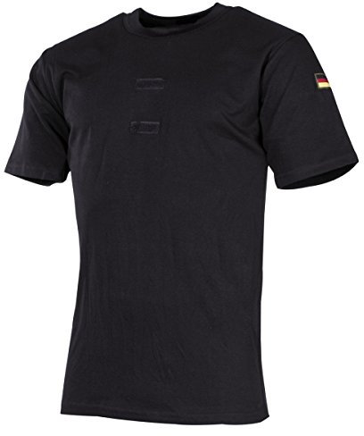 MFH BW Tropenhemd mit Klett und Hoheitsabzeichen (Schwarz, 7)