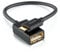 deleyCON 0,1m USB 2.0 OTG Câble D'Adaptateur Nylon + Connecteurs Métalliques Micro USB sur USB Câble de Données Connecte Smartphone & Tablette avec Clé USB - Noir