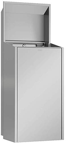 Franke GmbH KWC EXOS. Unterputz Abfallbehälter in 3 Varianten erhältlich, Variante:Front schwarzes ESG-Glas