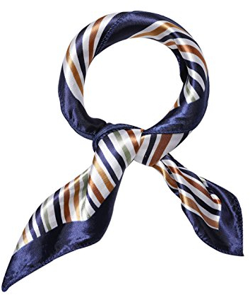 uxcell Damen Stain Muster Colorblock Neckerchief Halstuch Braun Einheitsgröße