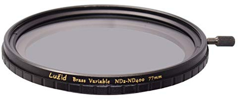 Lucid 77 mm Vari ND ND2-ND400 MC Filter Schott B270 Glas Messing Rahmen mehrfach beschichtet 1 Stopp bis 8,5 Blenden Anti-Vignetting 77 Luzid