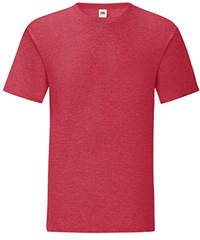 Fruit of the Loom Mens Iconic T-Shirt (S) (Heather Red)