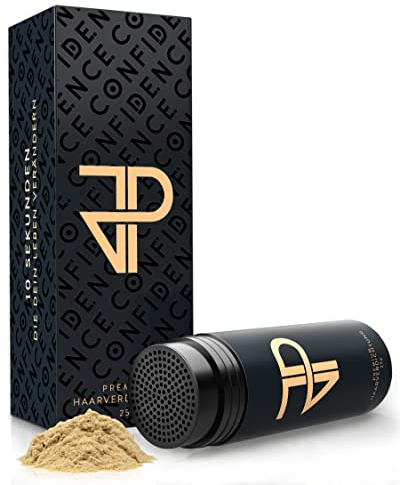 JP Confidence - Premium Streuhaar zur Haarverdichtung - Friseurqualität - 100% natürlich - Authentischer Look - für Männer & Frauen - Hellblond