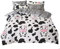 Kinder Mädchen Karikatur Bettbezug 135x200 Kuh Drucken Karikatur Bettwäsche Set Streifen Dekor Modern Sanft Reversible Tröster Cover Set Für Teen Boys 2 Stück Cartoon Tier Bettwäsche