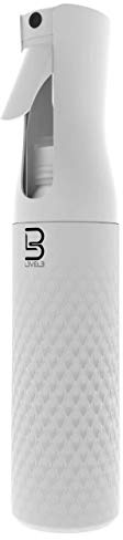 L3VEL3 Beveled Spray Bottle - Distributes Water Evenly - Effectively Covers Large Areas - Produces Powerful, Continuous Mist - Easy and Comfortable to Hold - Innovative Design - White - 300 ml