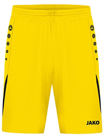 JAKO Herren Sporthose Challenge, Citro/Schwarz, XXL