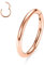 hengkaixuan 20G Nasenringe 316L Chirurgischer Stahl Nahtloses Segment Clicker Hoop Nasenring Septum Tragus Knorpel Helix Daith Conch Hoop Lippenohrringe Piercing Schmuck 5mm Roségold