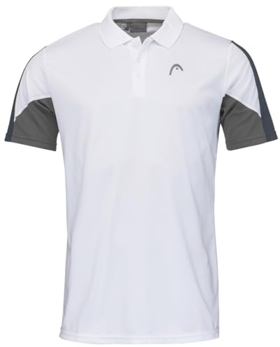 HEAD Club 22 Tech Polo Shirt Men, weiß/Navy, M