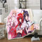 High School DxD schönes Mädchen Anime 3D-Digitaldruck Flanell Ultraweiche Micro-Fleece-Decke Pflegeleicht
