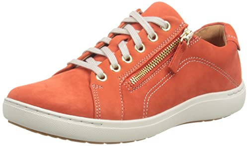 Clarks Women's Nalle Lace Sneaker, Grenadine Nubuck, 4 UK