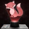 Nachttischlampe - Touch-Nachtlicht Fuchs Tier 3D-LED-Lampe Illusion, Geschenkidee Weihnachten Geburtstag Junge und Mädchen Nachttischlampe Kinder- oder Erwachsenenzimmer