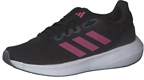 adidas Runfalcon 3.0 Shoes, Zapatillas Mujer, Core Black Pulse Magenta Grey Six, 38 EU